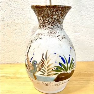 Vintage Mexican Tonala Vase Pottery